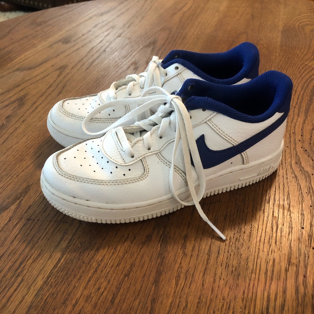 Nike Air Force 1 Low GS White/University Red/Deep Royal CT3839-101 Boyd size 2
